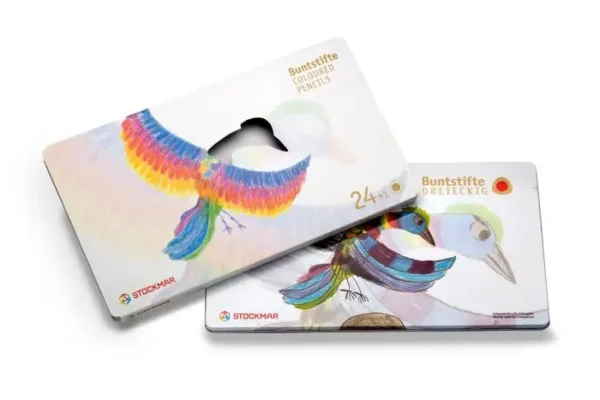 עפרונות שטוקמר בקופסת פח 24 יחידות